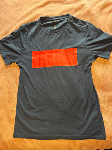 Boss logo graphic - print, navy