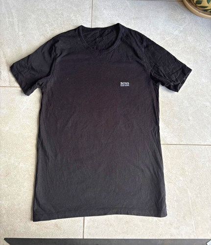 Boss men black solid logo - men's,