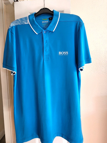 Boss men blue polo - boss,