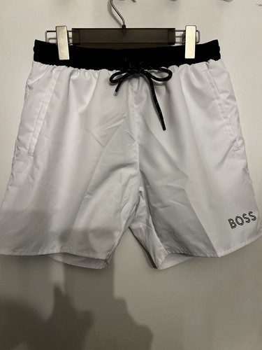Boss men white swim shorts - men’s,