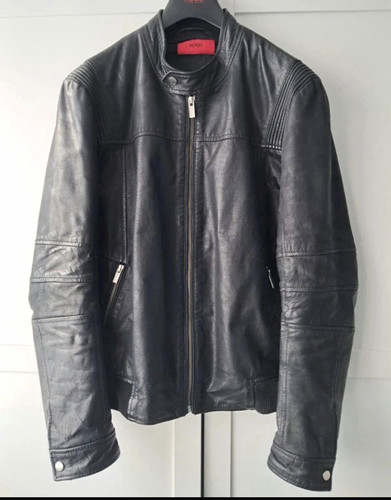 Hugo black leather - hugo,