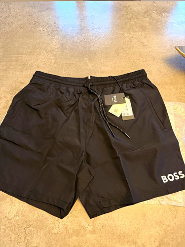 Boss men black swim shorts - boss, men's