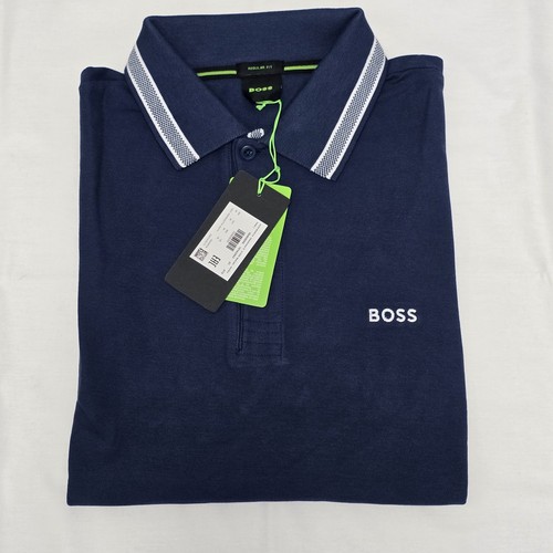 Boss mens polo shirt navy - polo,