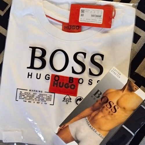 Hugo boss men - white, logo