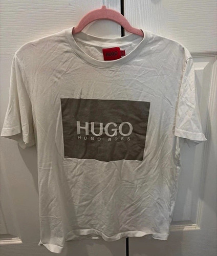Hugo men white graphic logo - hugo,