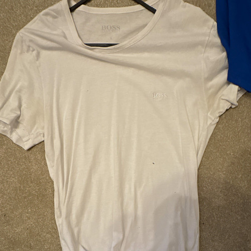 Boss men white - white, logo
