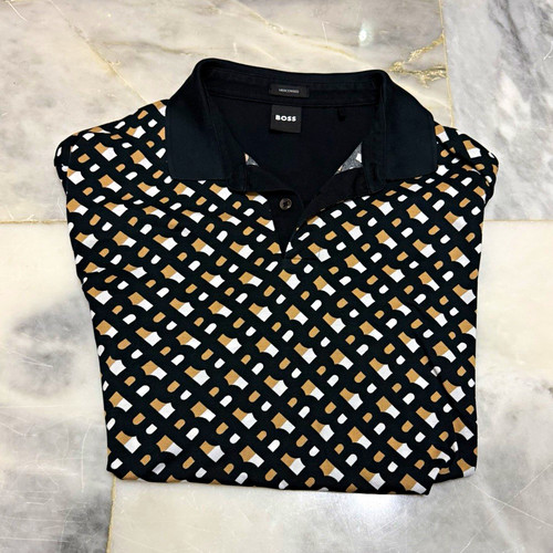Boss men black geometric - men's,
